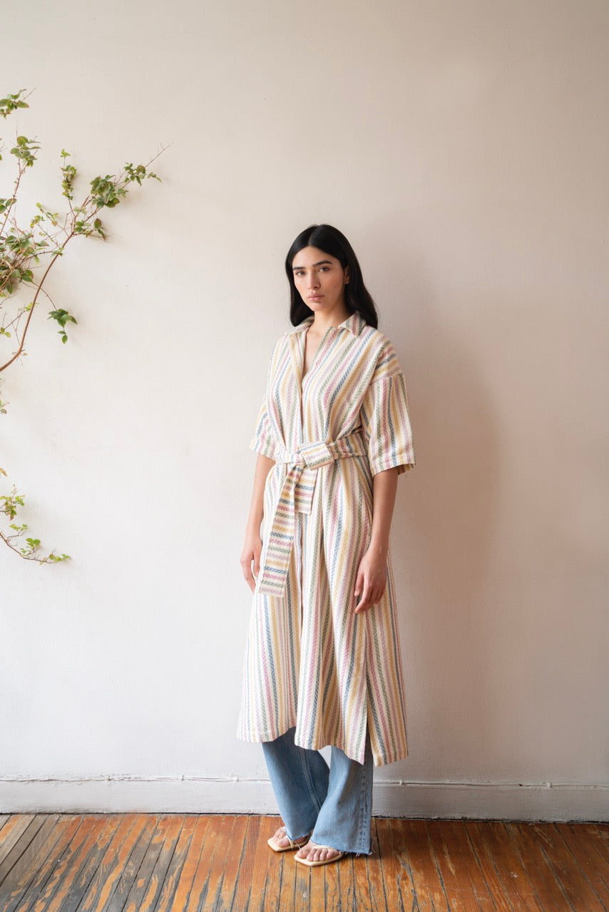 THE ZINA SHIRT-DRESS, CANDY – Sample