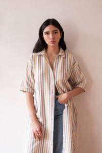 THE ZINA SHIRT-DRESS, CANDY – Sample